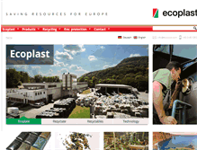 Tablet Screenshot of ecoplast.com